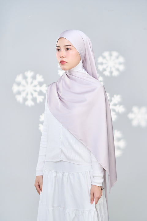 Inaya Satin Hijab - Iced Mauve