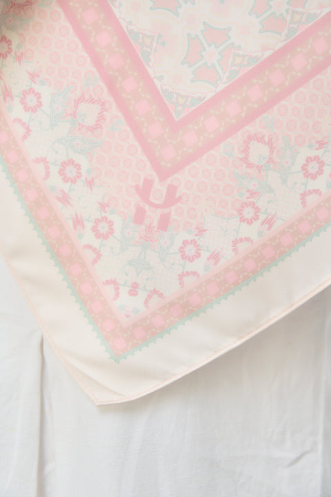 Majida Satin Hijab - Ballet White