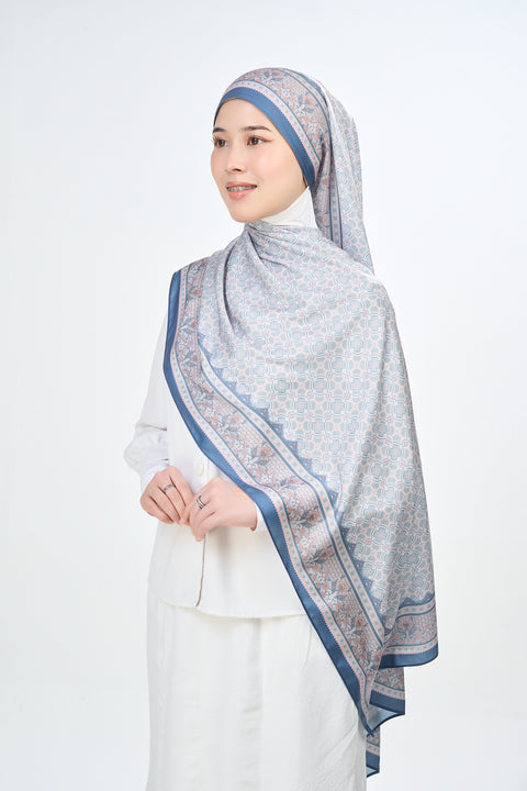 Majida Satin Hijab - Mysterious Mauve