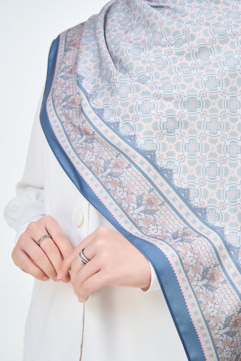 Majida Satin Hijab - Mysterious Mauve