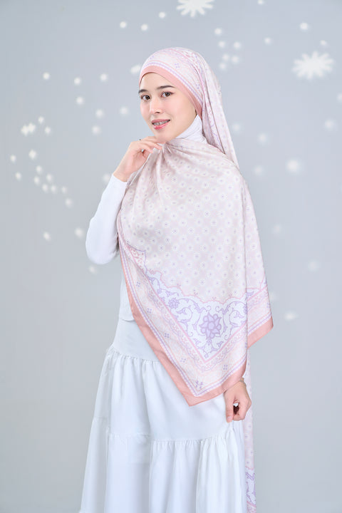 Sophia Satin Hijab - Modern Ivory