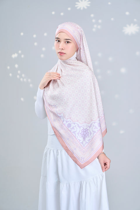 Sophia Satin Hijab - Modern Ivory