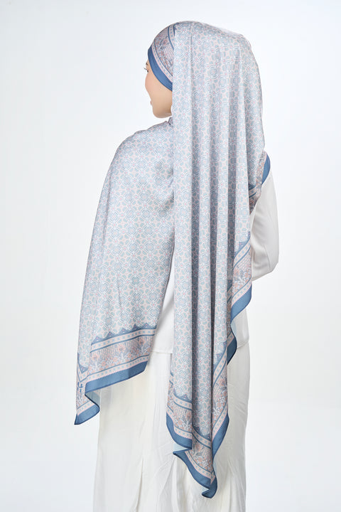 Majida Satin Hijab - Mysterious Mauve