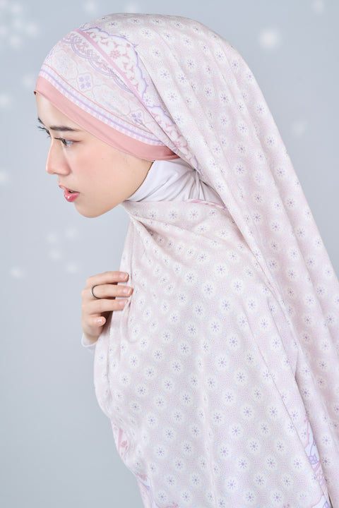 Sophia Satin Hijab - Modern Ivory