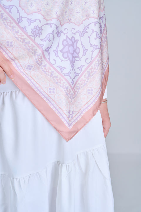 Sophia Satin Hijab - Modern Ivory
