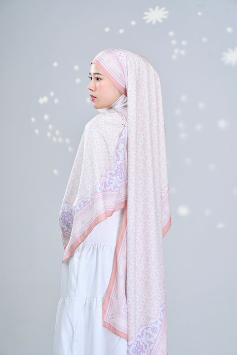 Sophia Satin Hijab - Modern Ivory