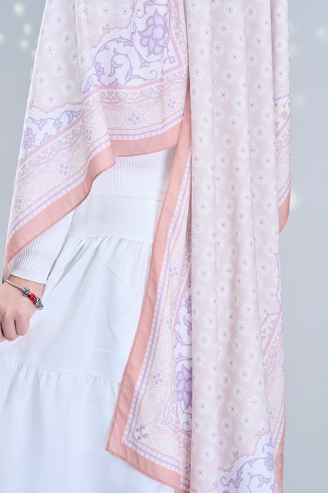 Sophia Satin Hijab - Modern Ivory