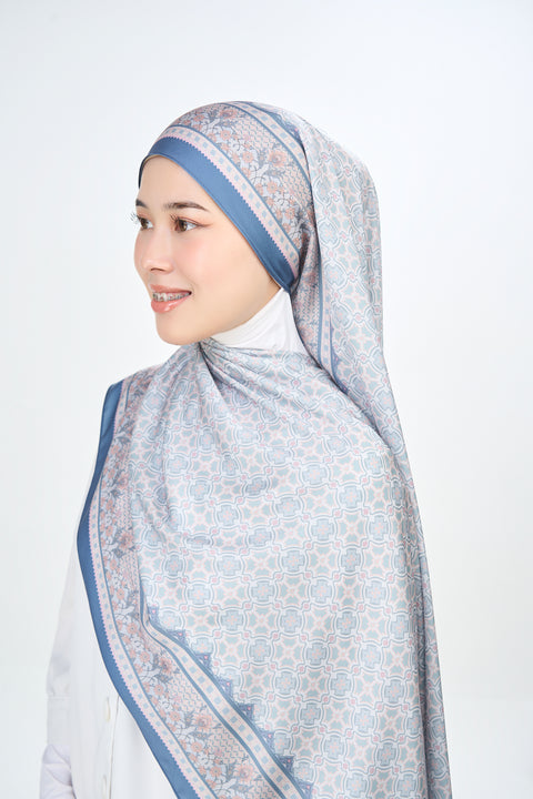 Majida Satin Hijab - Mysterious Mauve