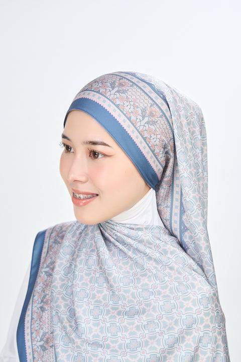 Majida Satin Hijab - Mysterious Mauve