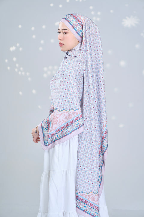Sophia Satin Hijab - Light French Grey