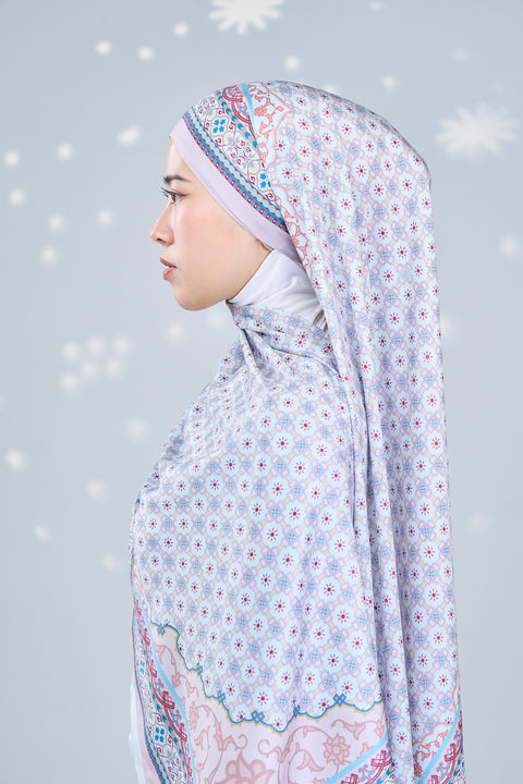 Sophia Satin Hijab - Light French Grey
