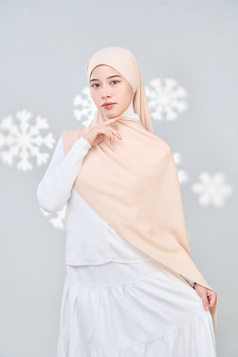 Hayaa Chiffon Hijab - Brilliant Beige
