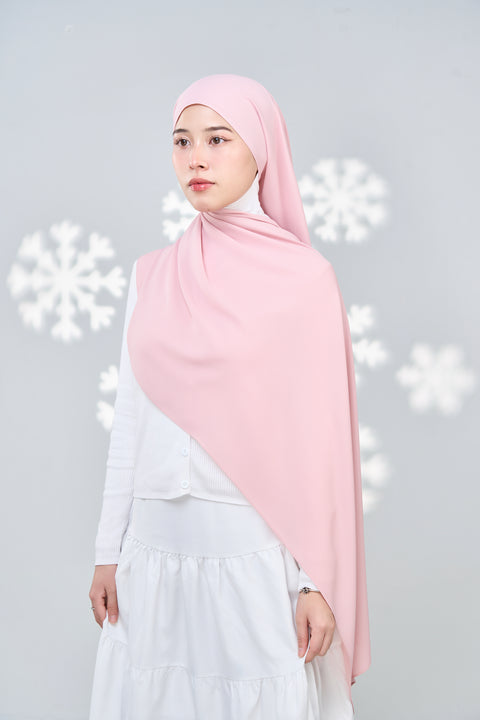 Hayaa Chiffon Hijab - Pink Nectar