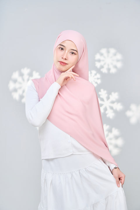 Hayaa Chiffon Hijab - Pink Nectar
