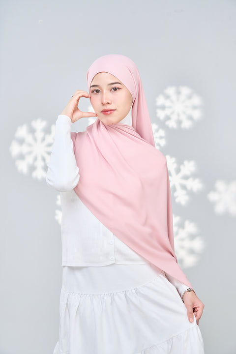 Hayaa Chiffon Hijab - Pink Nectar