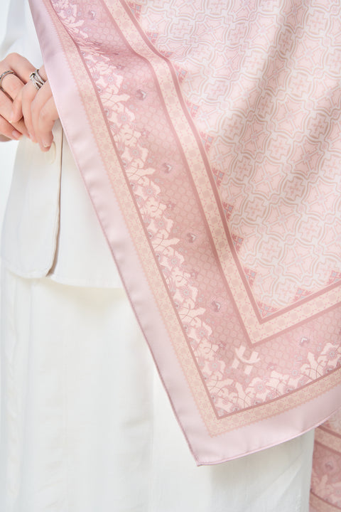 Majida Satin Hijab - Muddy Rose
