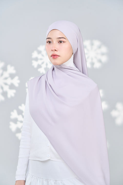 Hayaa Chiffon Hijab - Uncertain Grey