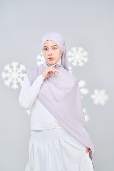 Hayaa Chiffon Hijab - Uncertain Grey