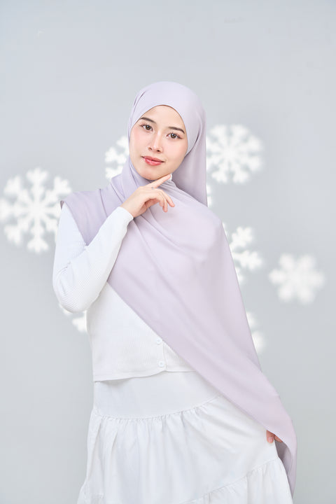 Hayaa Chiffon Hijab - Uncertain Grey