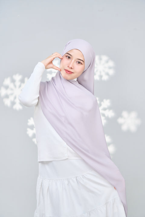 Hayaa Chiffon Hijab - Uncertain Grey