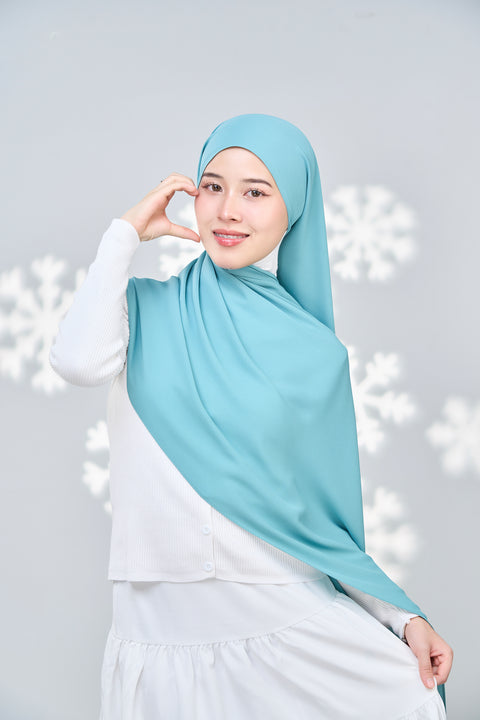 Hayaa Chiffon Hijab - Water Glitter
