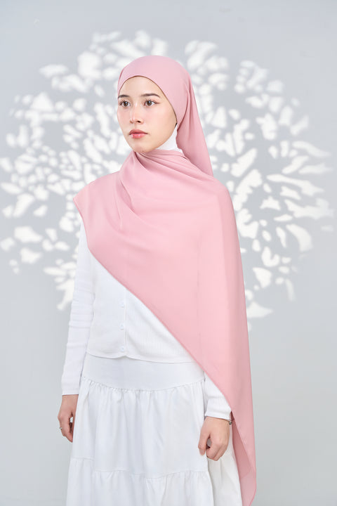 Aaliya Crinkle Hijab - Sekicikhu Pink