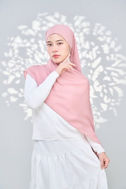 Aaliya Crinkle Hijab - Sekicikhu Pink
