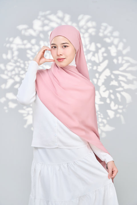 Aaliya Crinkle Hijab - Sekicikhu Pink