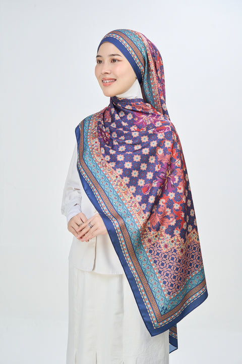 Yusraa Satin Hijab - Deep Velvet