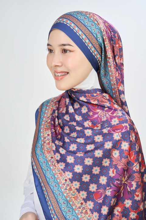 Yusraa Satin Hijab - Deep Velvet