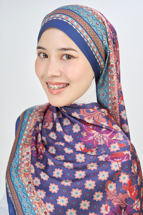 Yusraa Satin Hijab - Deep Velvet
