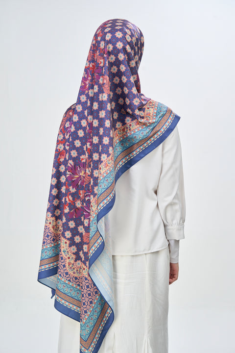 Yusraa Satin Hijab - Deep Velvet