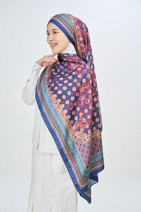 Yusraa Satin Hijab - Deep Velvet