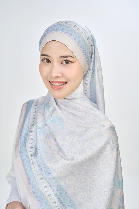 Yusraa Satin Hijab - Meditative