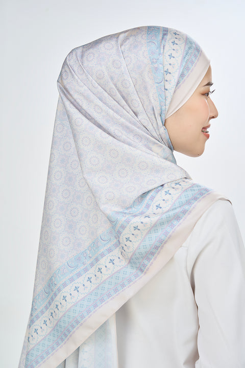 Yusraa Satin Hijab - Meditative