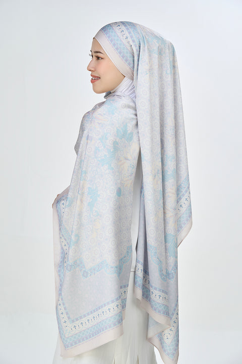 Yusraa Satin Hijab - Meditative