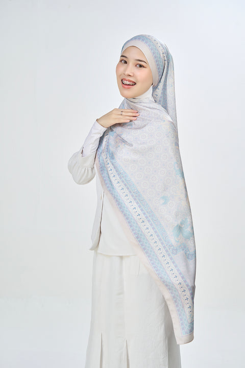 Yusraa Satin Hijab - Meditative