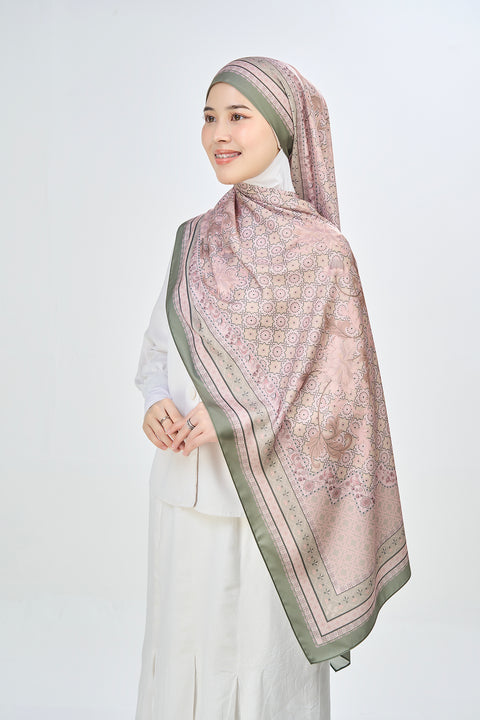 Yusraa Satin Hijab - Toasted Walnut