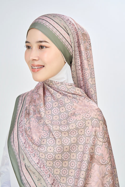 Yusraa Satin Hijab - Toasted Walnut
