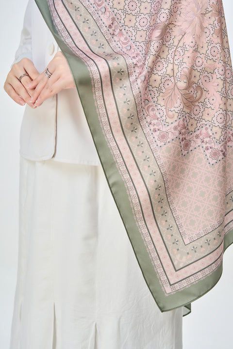 Yusraa Satin Hijab - Toasted Walnut