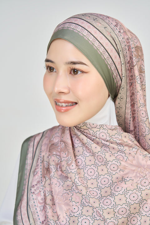 Yusraa Satin Hijab - Toasted Walnut