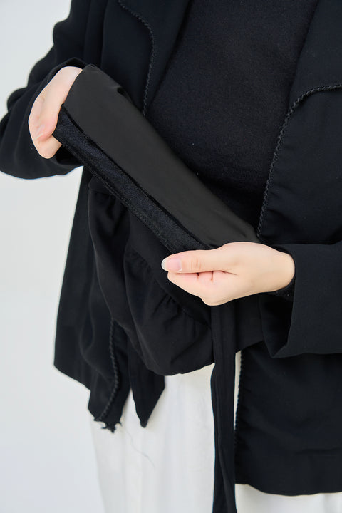 Velvet Innerscarf - Pitch Black