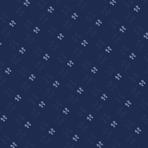 Monogram Satin Hijab - Cerulean