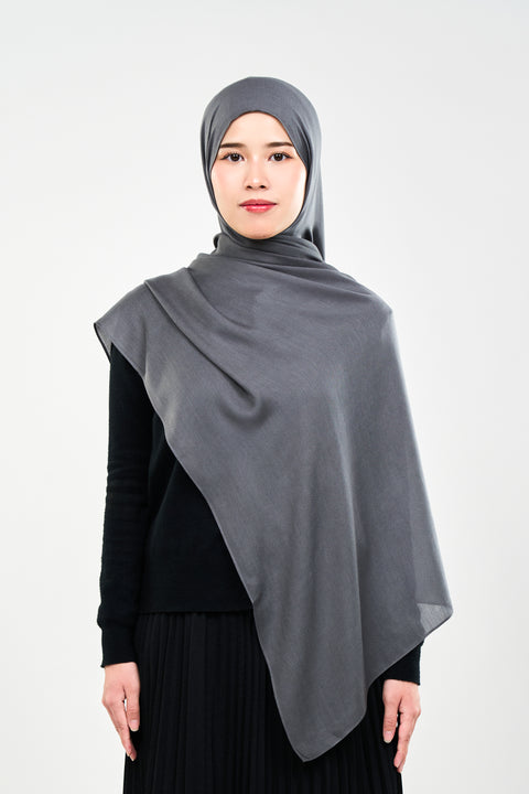 Ayra Everyday Cotton Hijab - Fedora