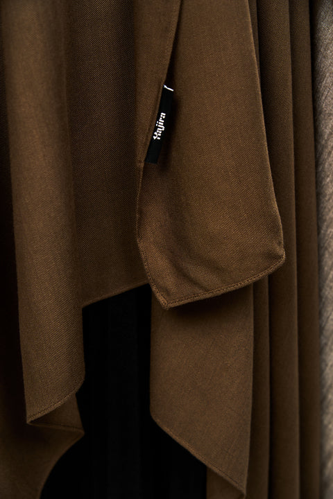 Ayra Everyday Cotton Hijab - Burnt Coffee