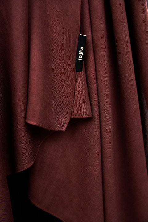 Ayra Everyday Cotton Hijab - Black Cherry