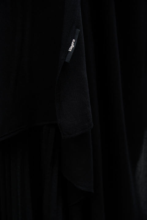 Ayra Everyday Cotton Hijab - Chaos Black