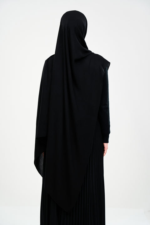 Ayra Everyday Cotton Hijab - Chaos Black