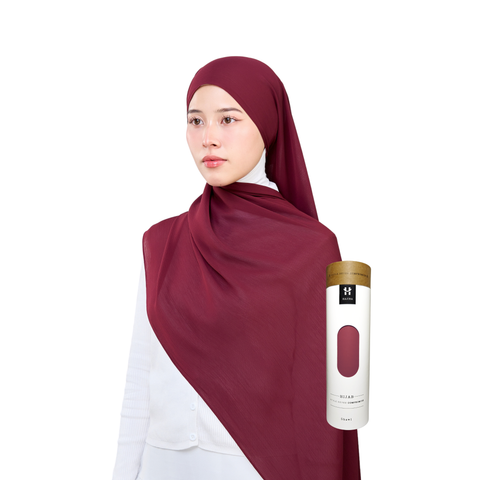 Aaliya Crinkle Hijab - Bulgarian Rose