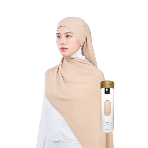 Hayaa Chiffon Hijab - Peanut Butter Crust
